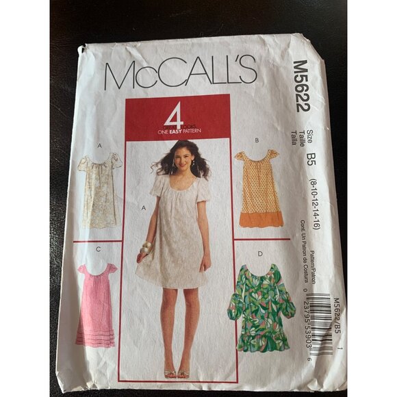 McCall's Misses Dress Sewing Pattern Sz 8 - 16 M5622 - Uncut - Picture 9 of 10